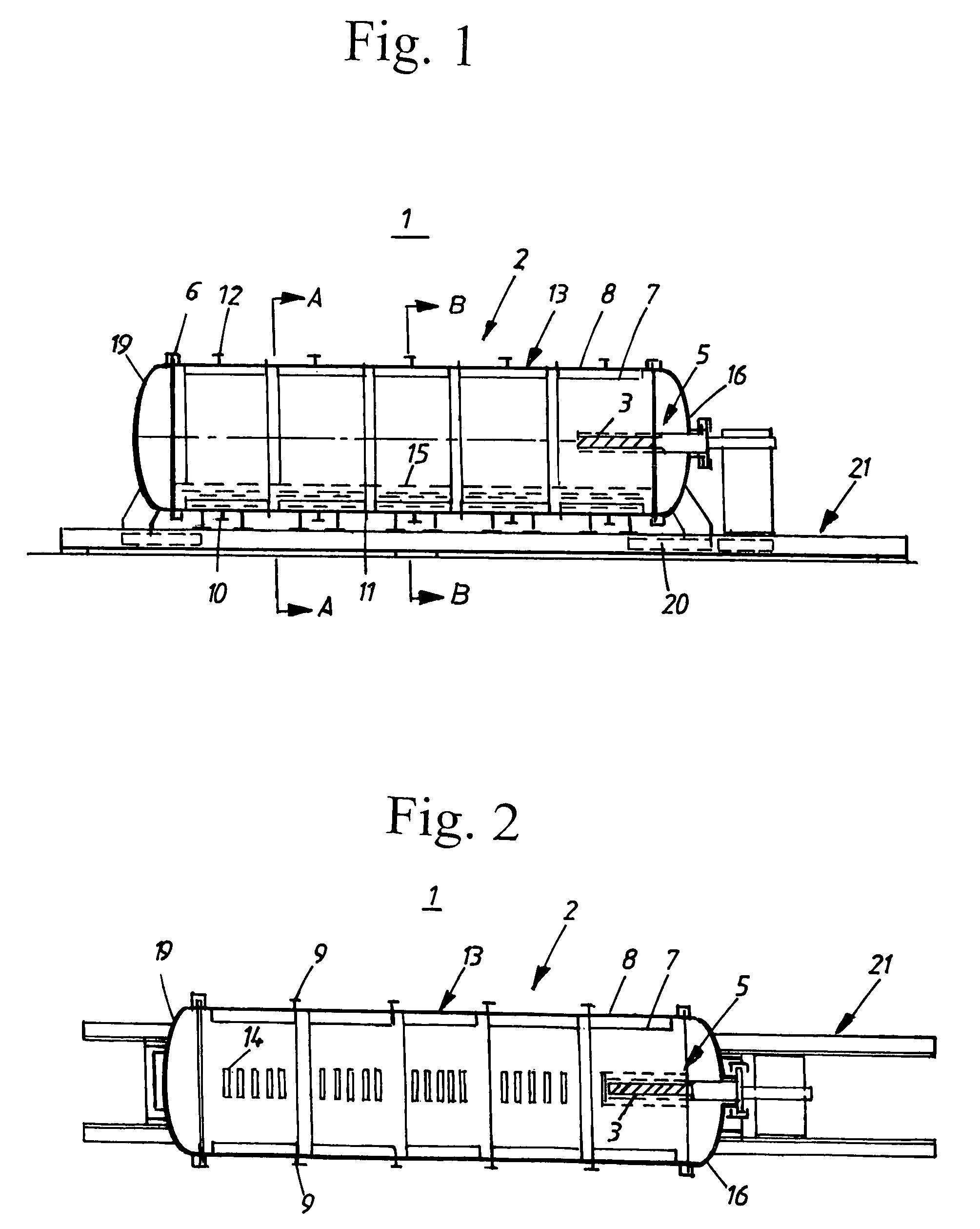 Closed vessel arrangement for safe destruction of rocket motors