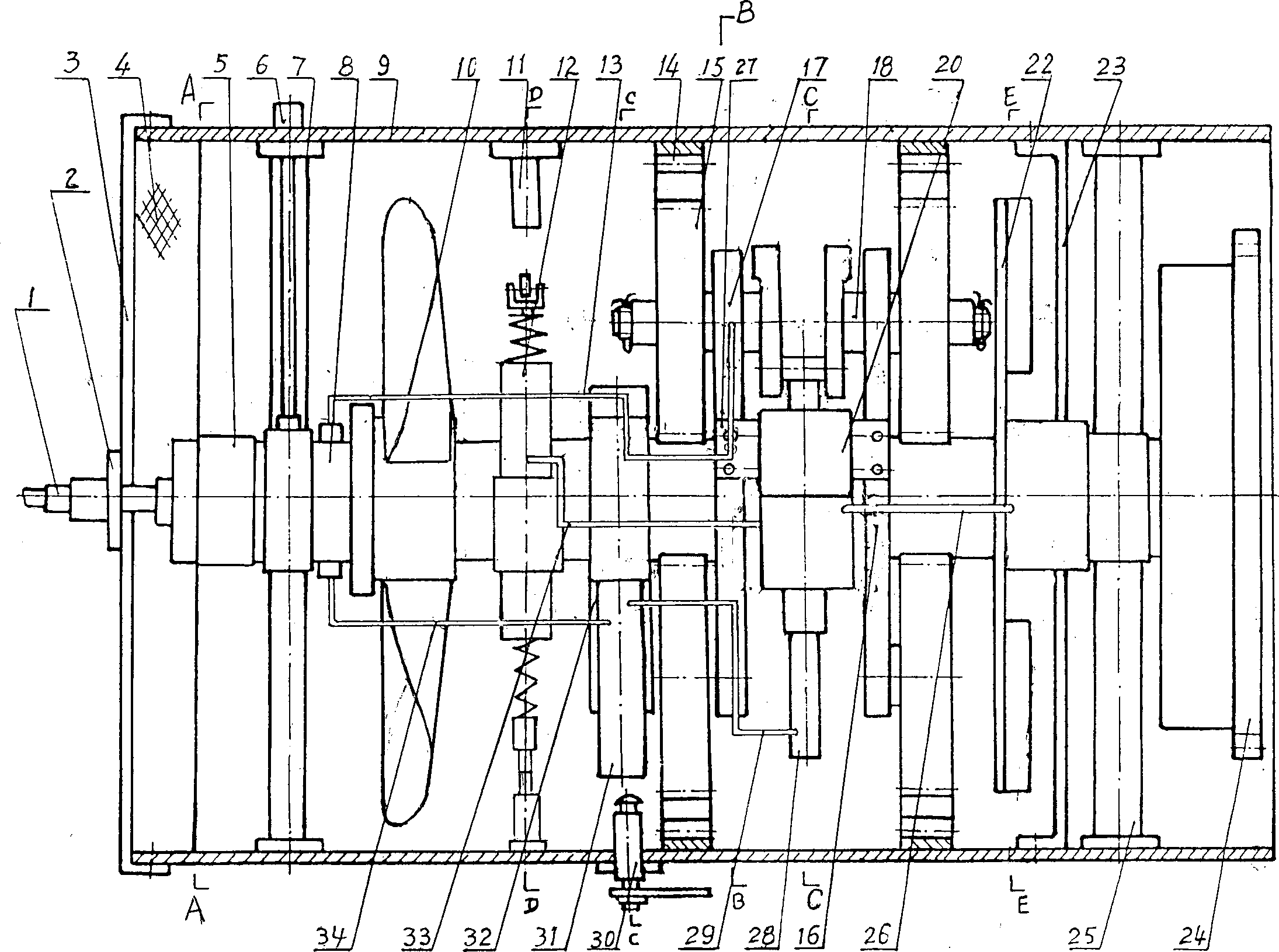 Direct drive type reciprocating piston IC engine