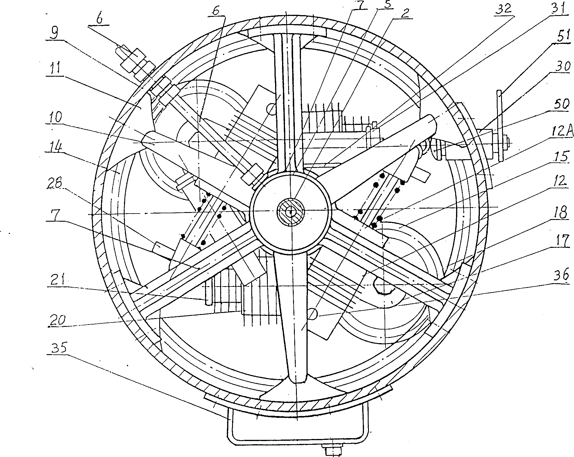 Direct drive type reciprocating piston IC engine