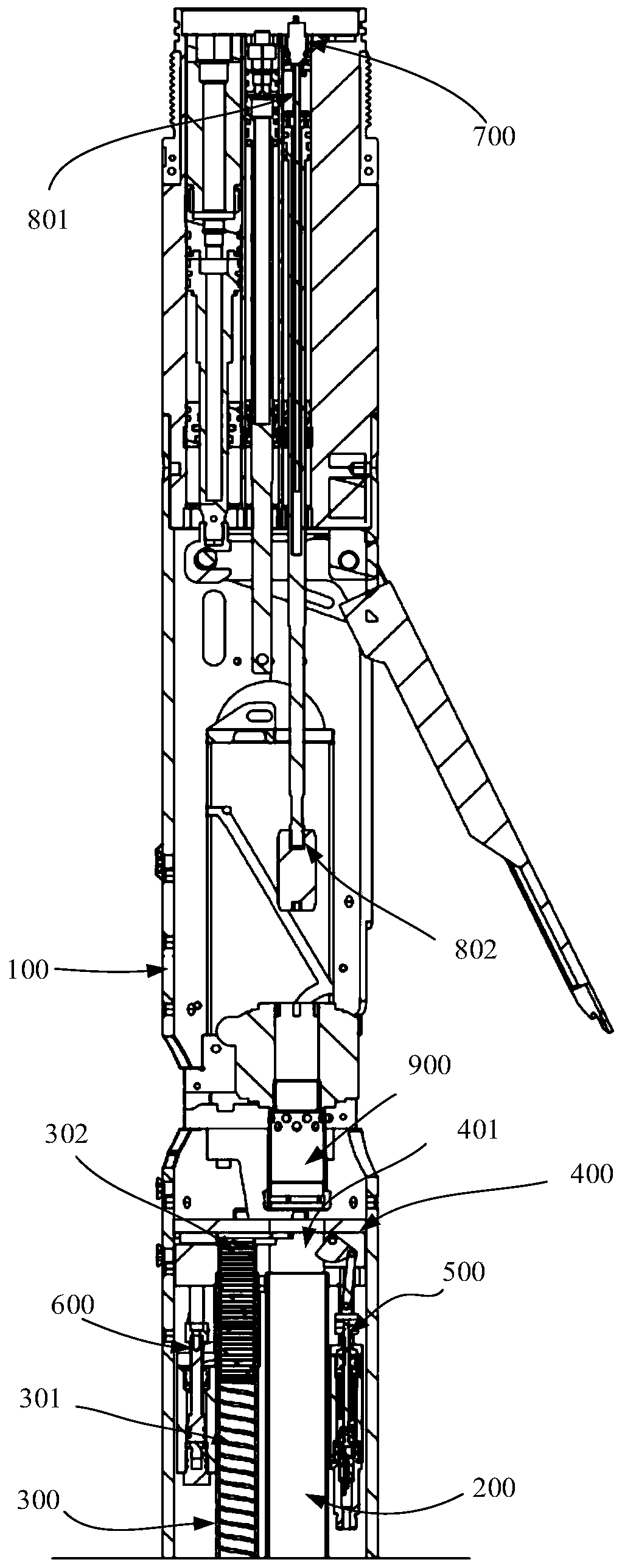 Core detection device of coring instrument