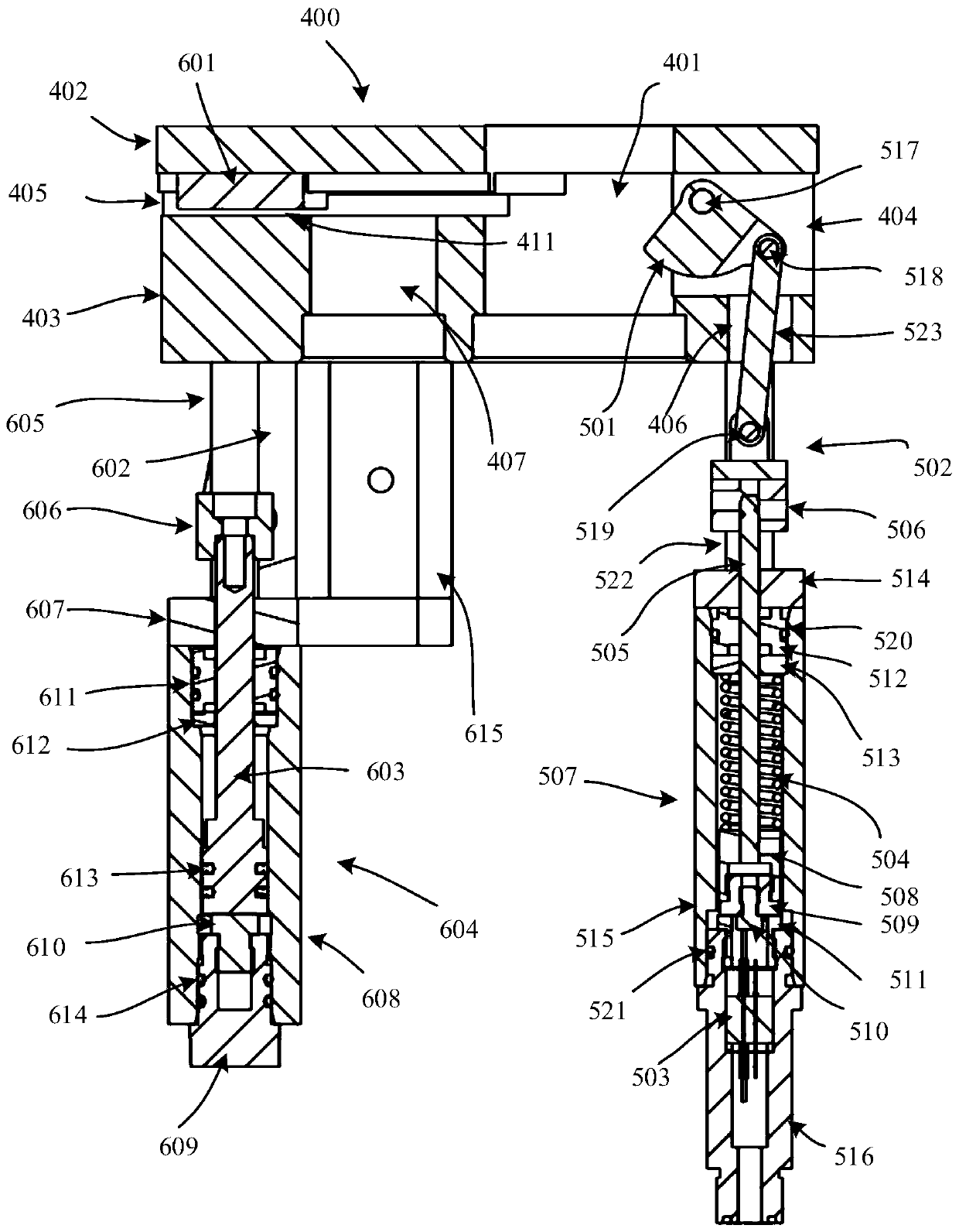 Core detection device of coring instrument