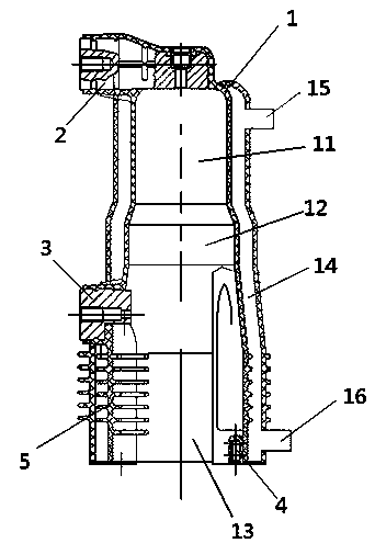 A solid-sealed pole for electric power