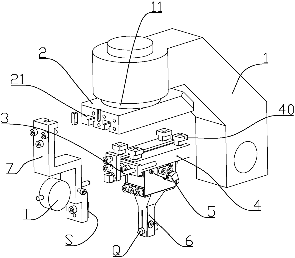 A deep groove ball bearing outer ring groove grinder grinding wheel dresser