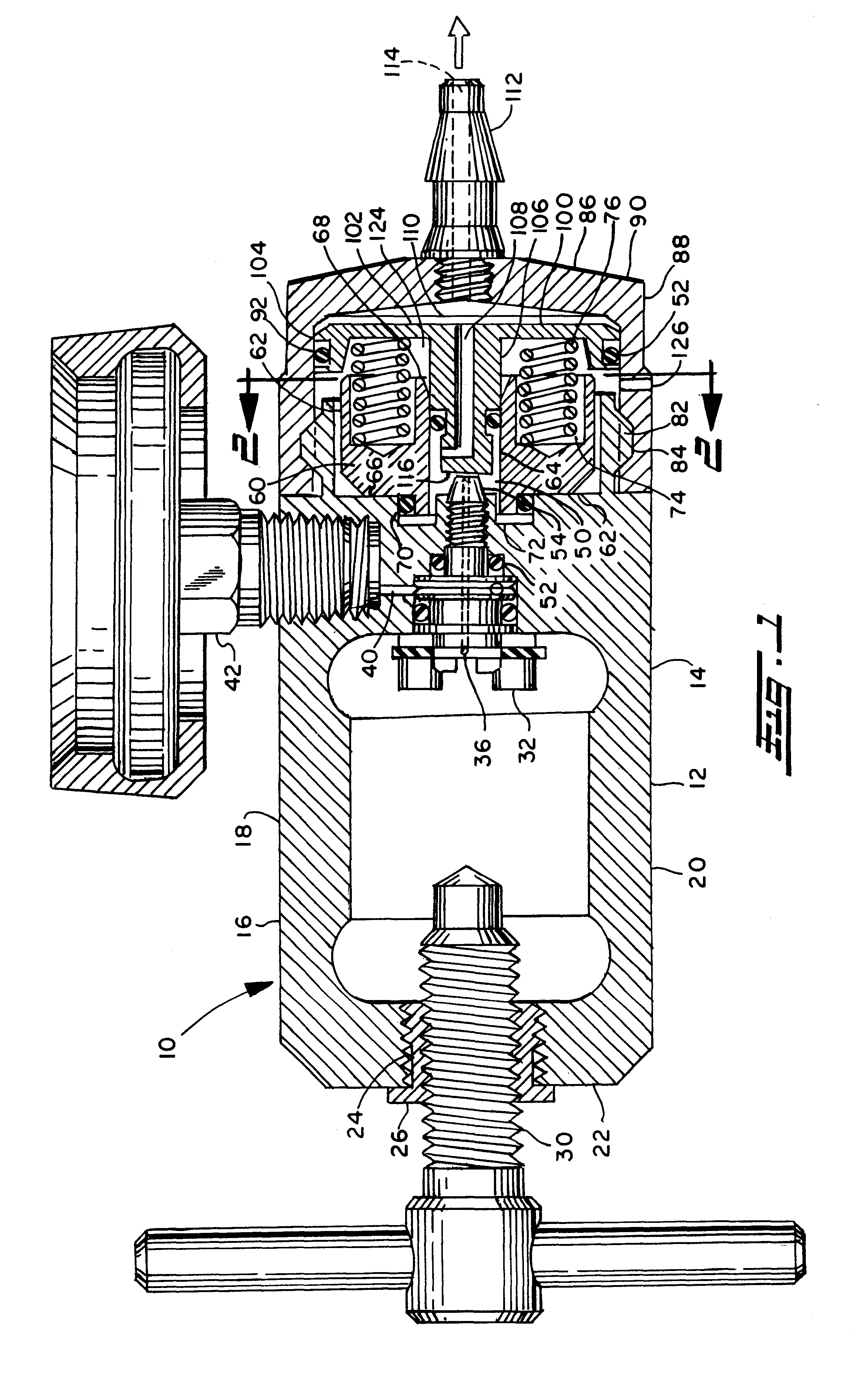 Five spring regulator