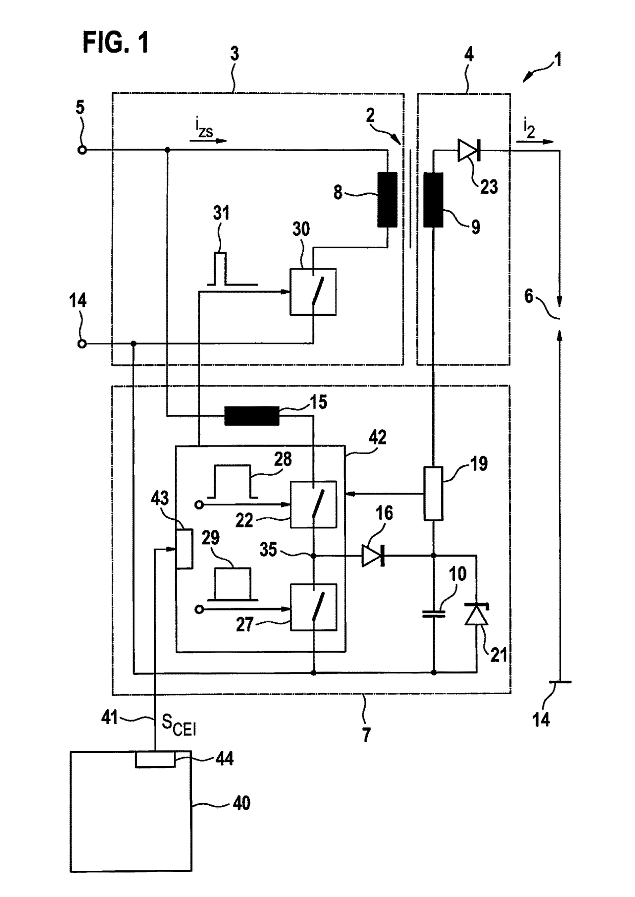 Ignition system and method for controlling an ignition system for a spark-ignited internal combustion engine