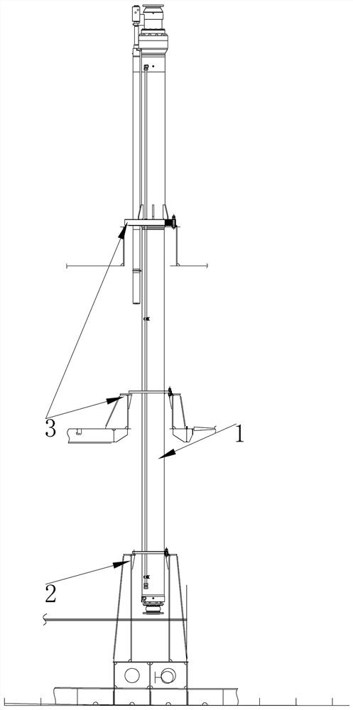 Multi-layer ship cross-layer lifting device and assembling method thereof