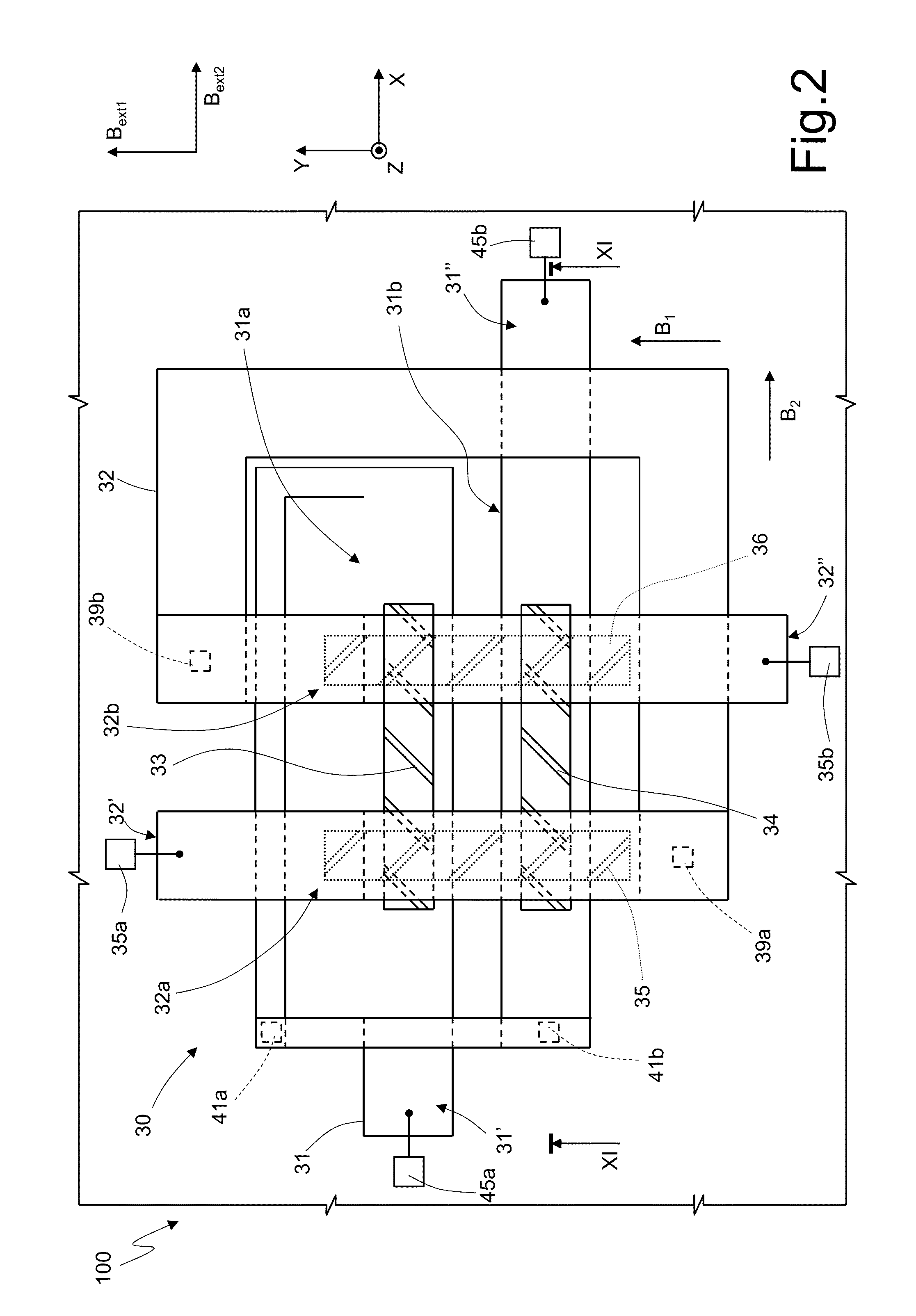 Integrated multilayer magnetoresistive sensor and manufacturing method thereof