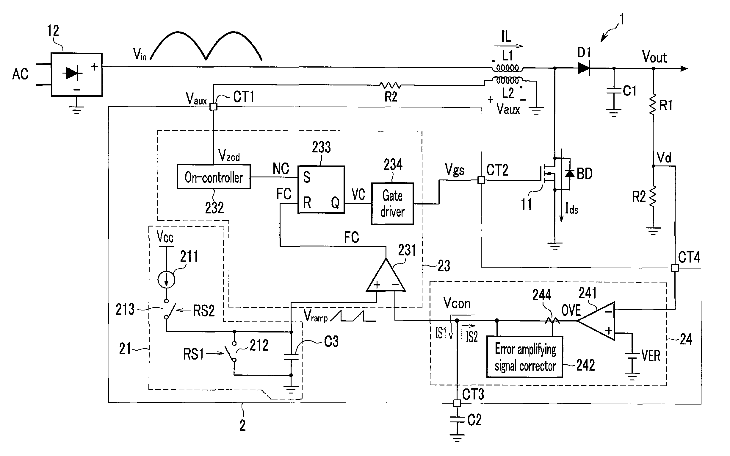 Power factor correction circuit and driving method thereof