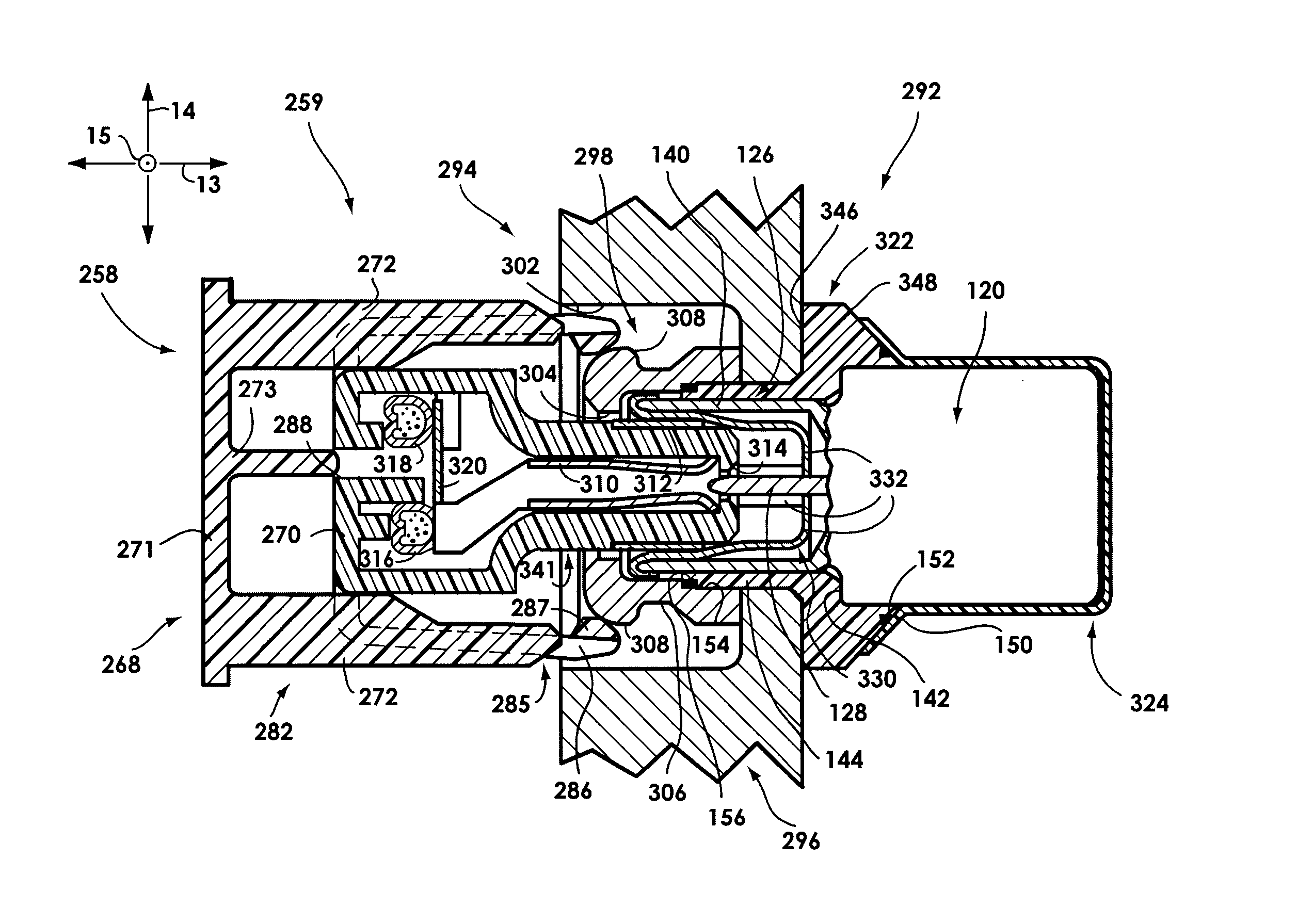 Electrical connection apparatus and method for an airbag inflator