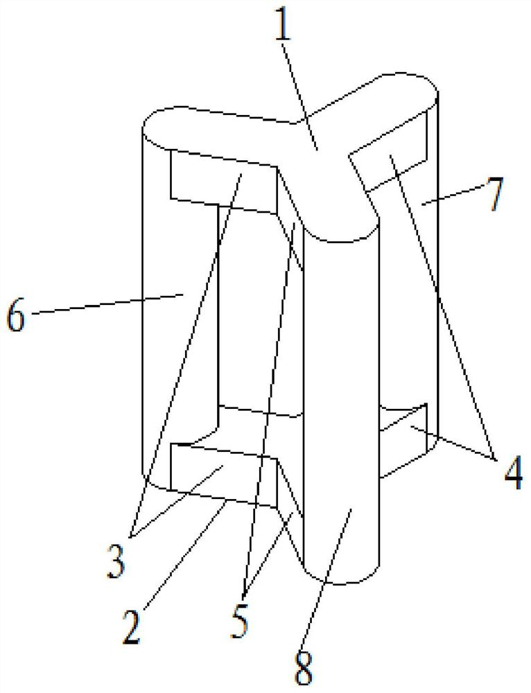 Transformer and iron core structure thereof