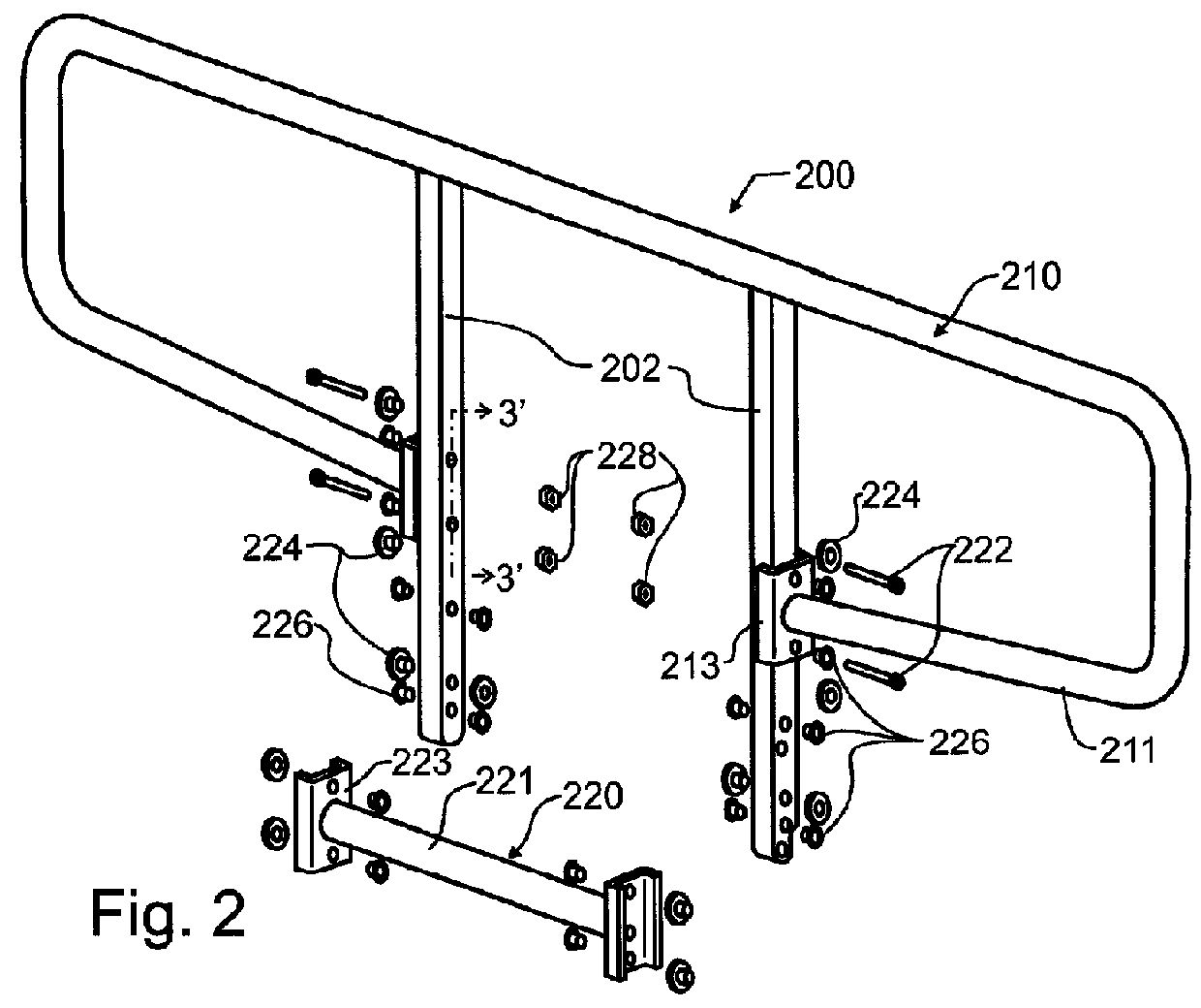 Stretcher compatible with MRI entry systems