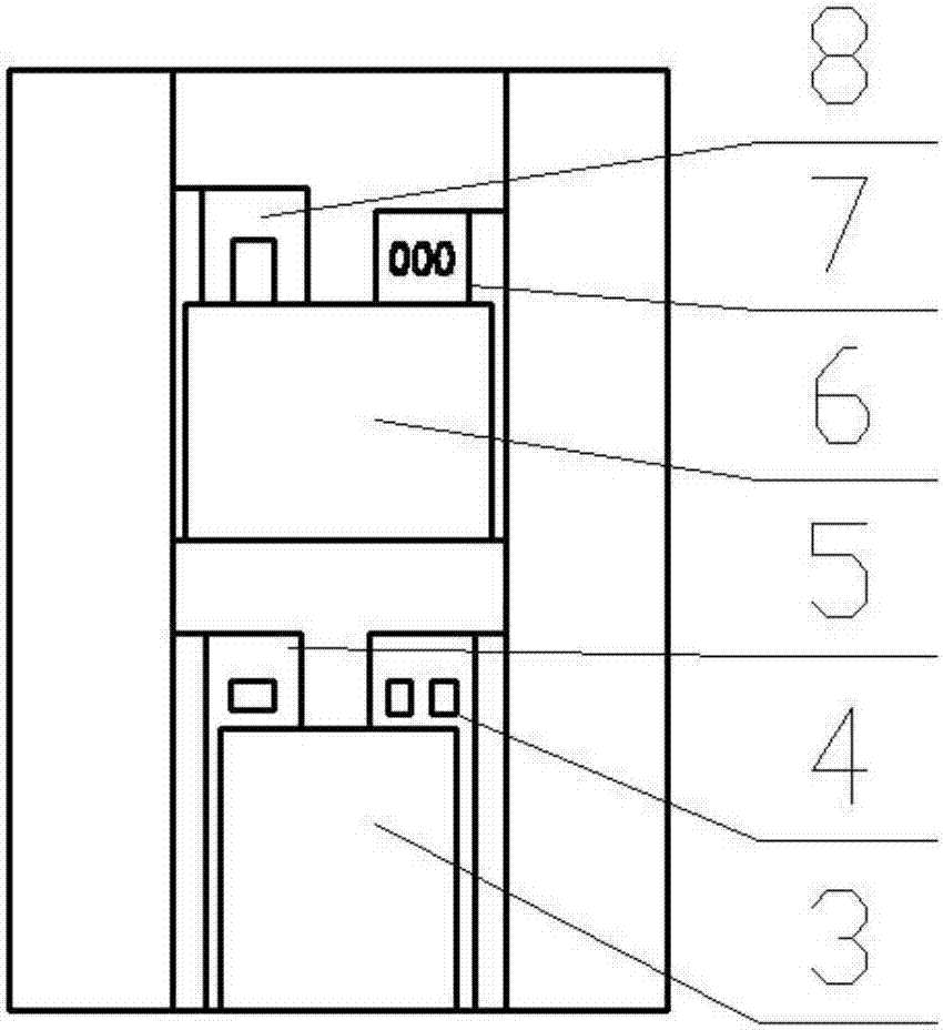 Combined embedment type safety refuge device applicable to public places