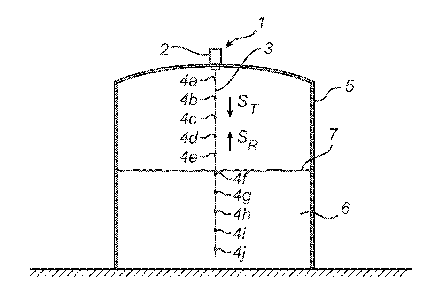 System and method for filling level determination