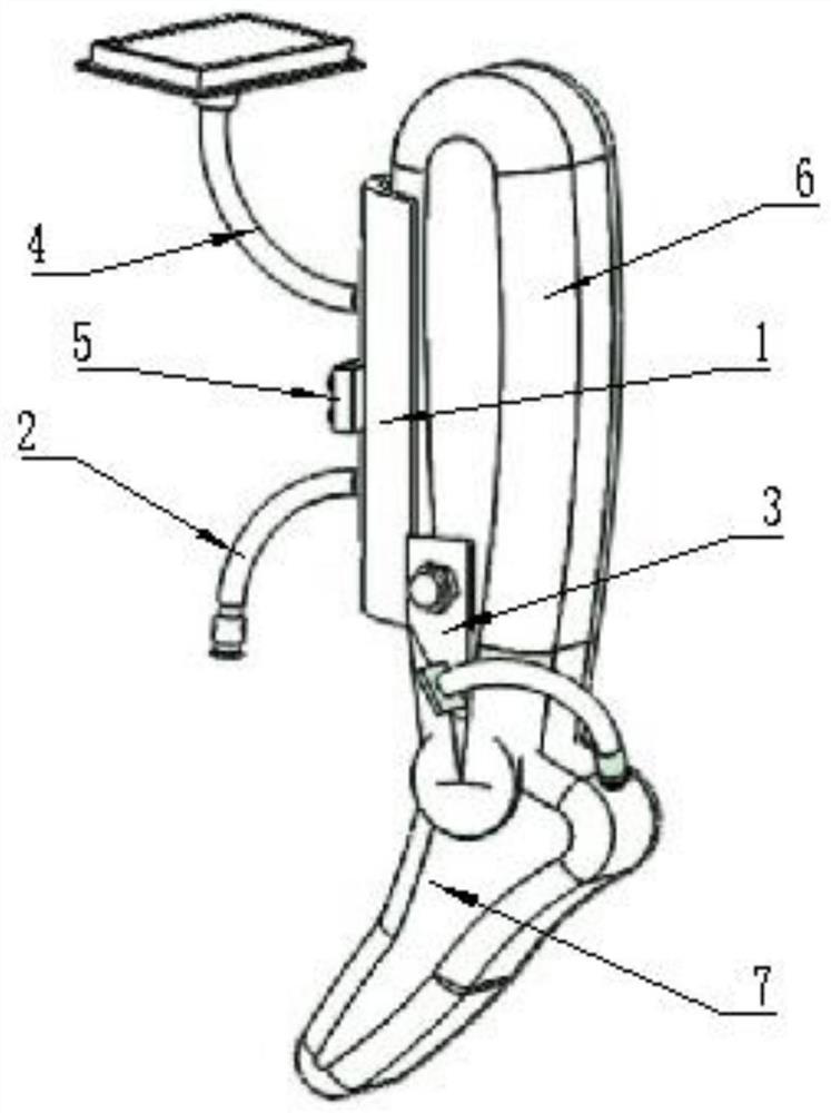 Ankle pump exerciser for preventing lower limb phlebothrombosis and using method