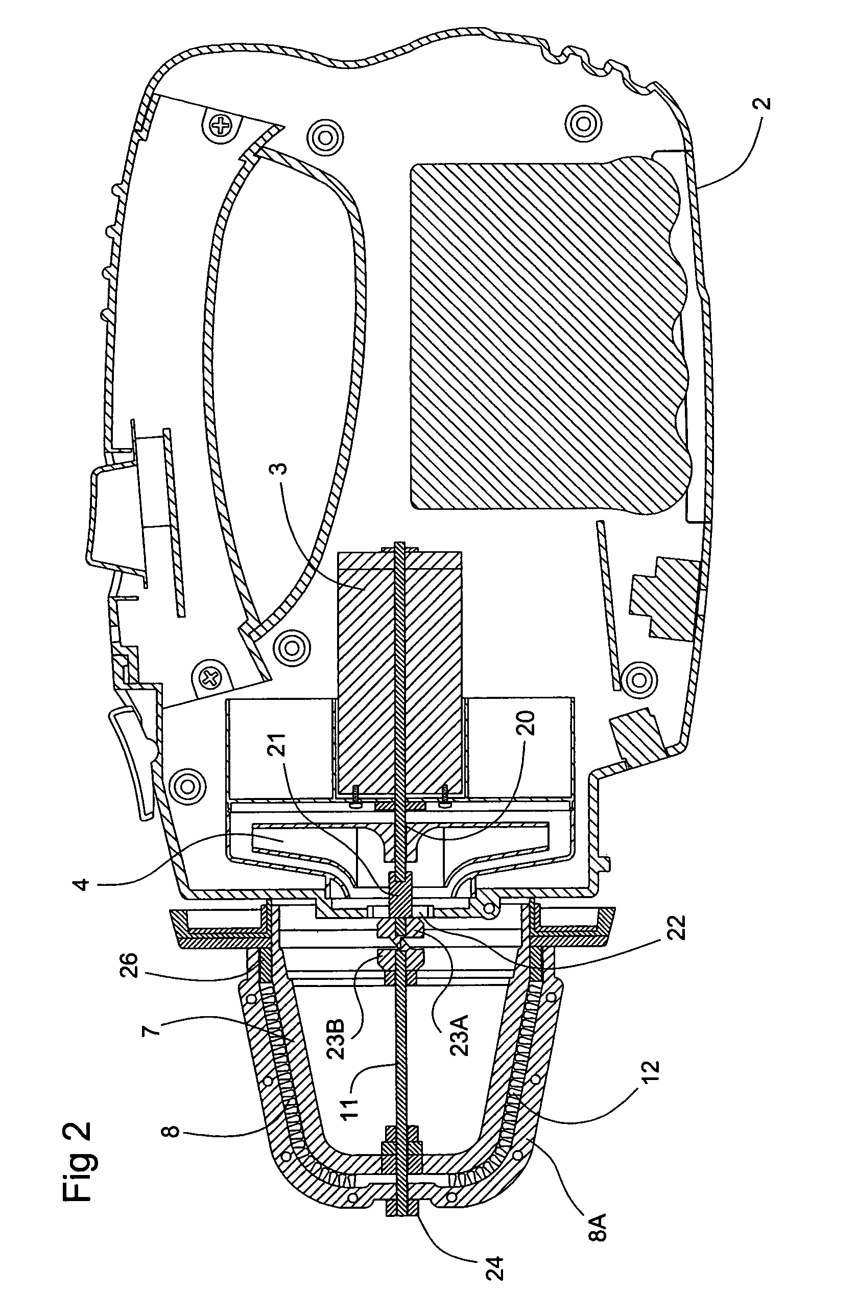 Self cleaning filter and vacuum incorporating same