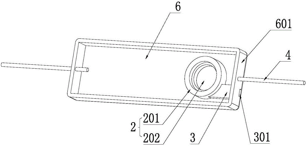 Wind noise prevention microphone and earphone line control device