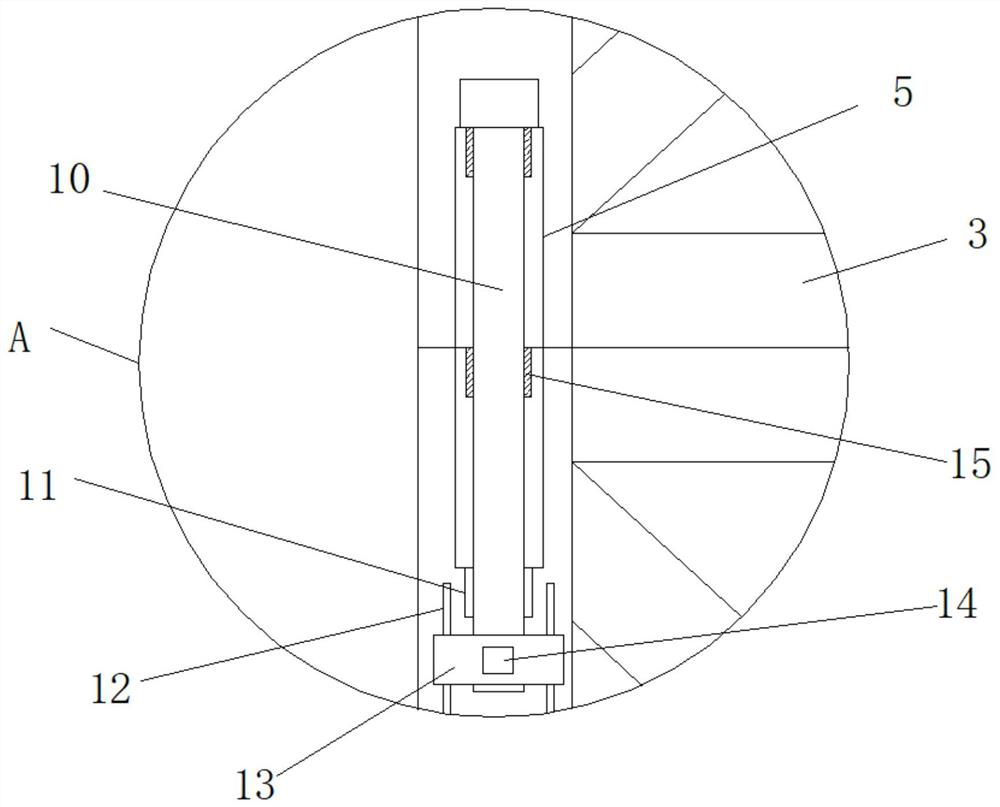 Tower crane standard section stable and firm in connection