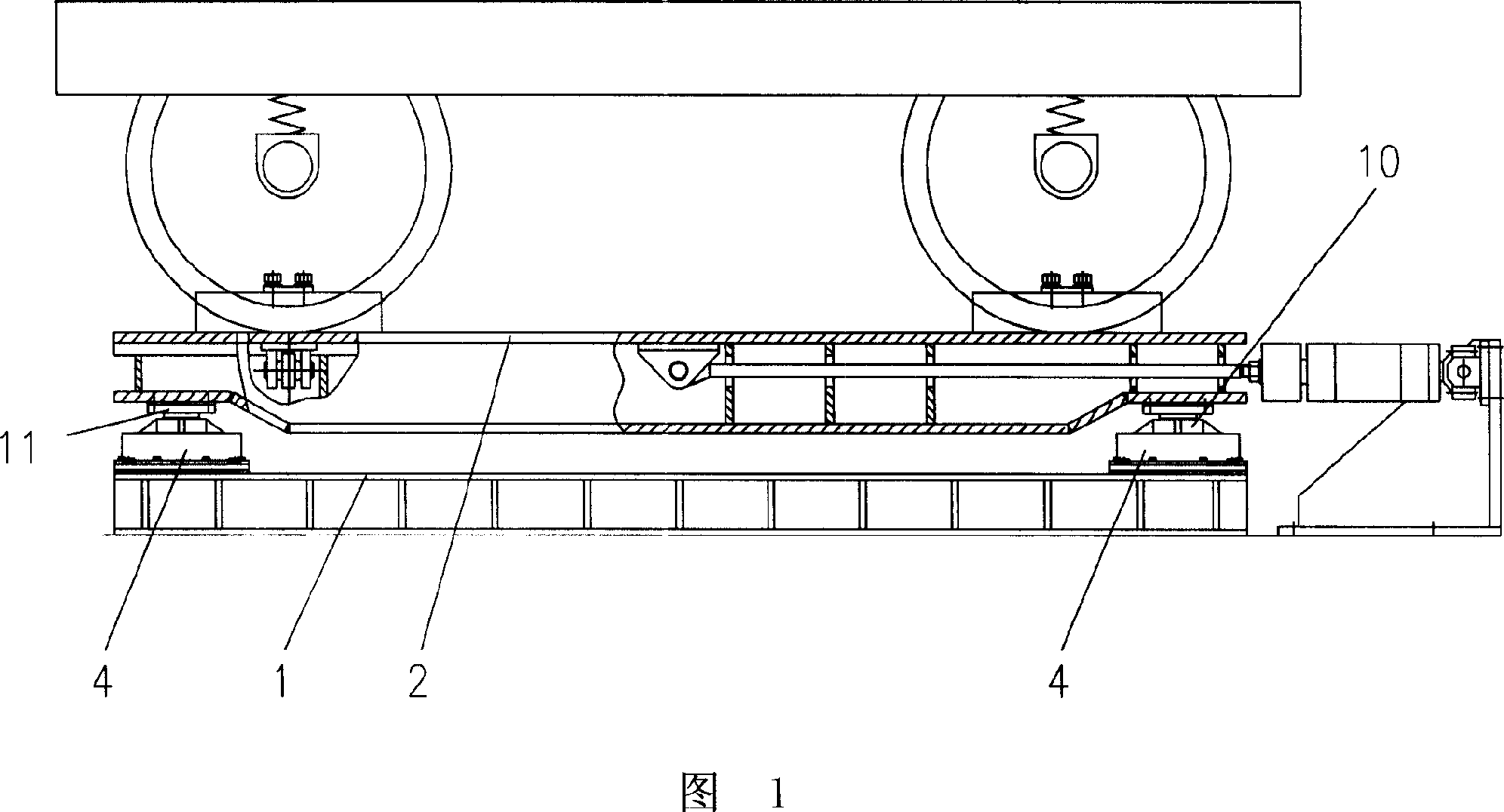 Rail vehicle truck parameter measuring table