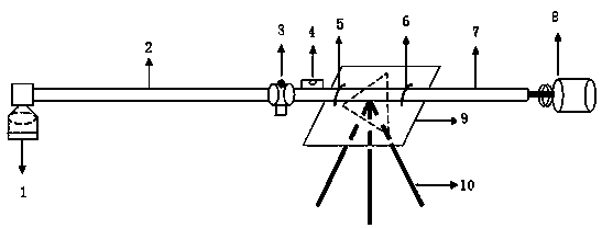 Measurement device and measurement method for vertical great-height difference height transmission