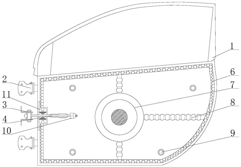 Vehicle door with pedestrian protection