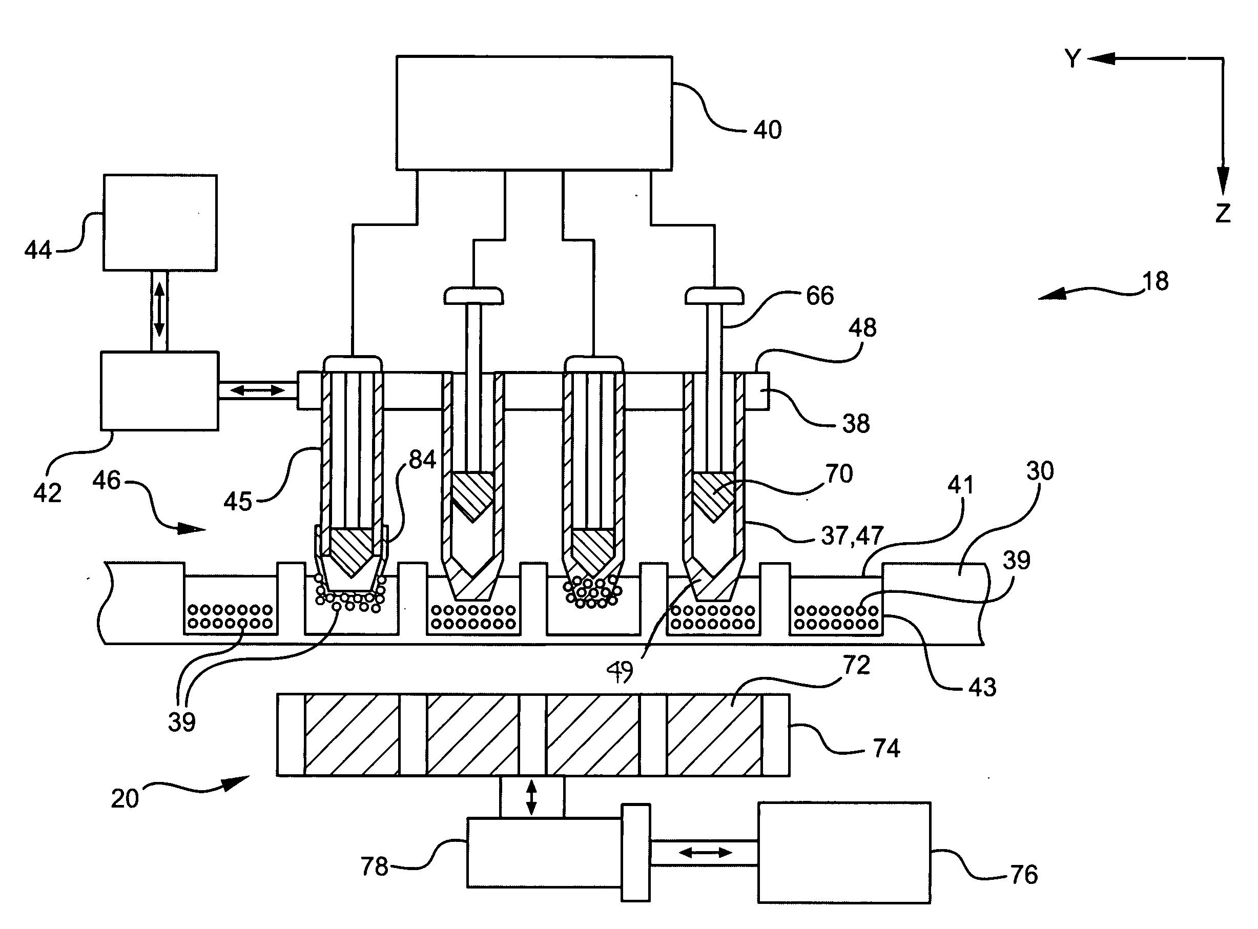 Apparatus and method for transferring samples from a source to a target