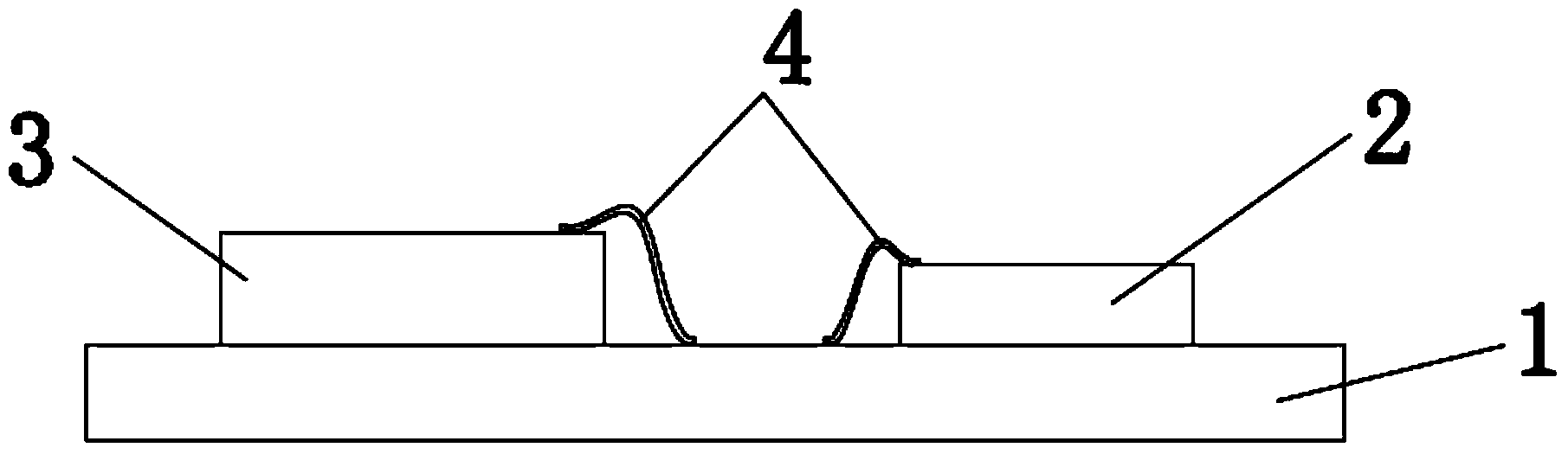 Connection structure and connection method of chip