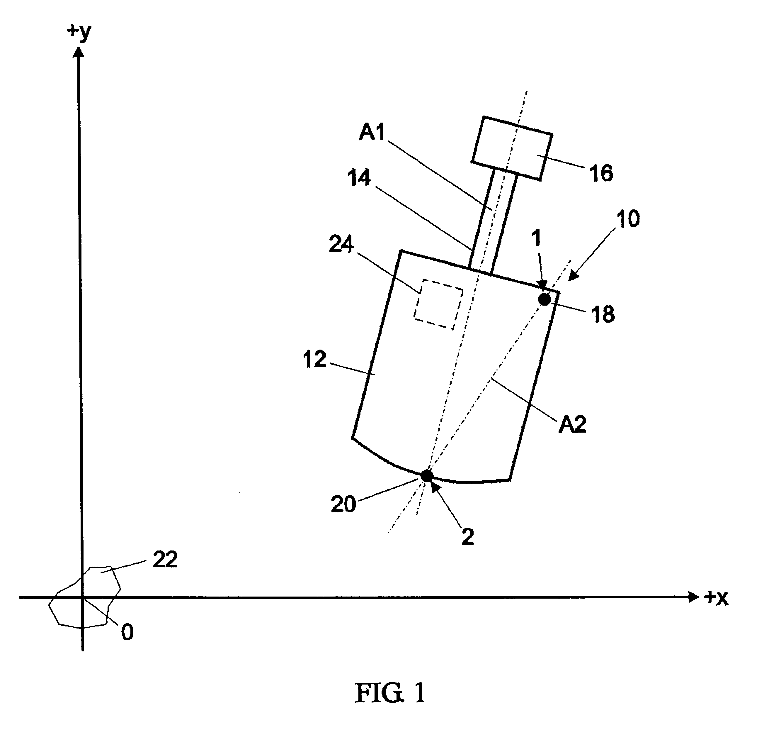 Two-antenna positioning system for surface-mine equipment