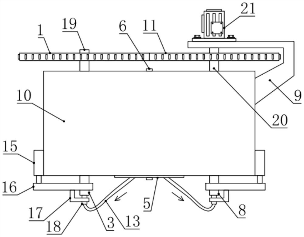 Rotary baking device for wire and cable production