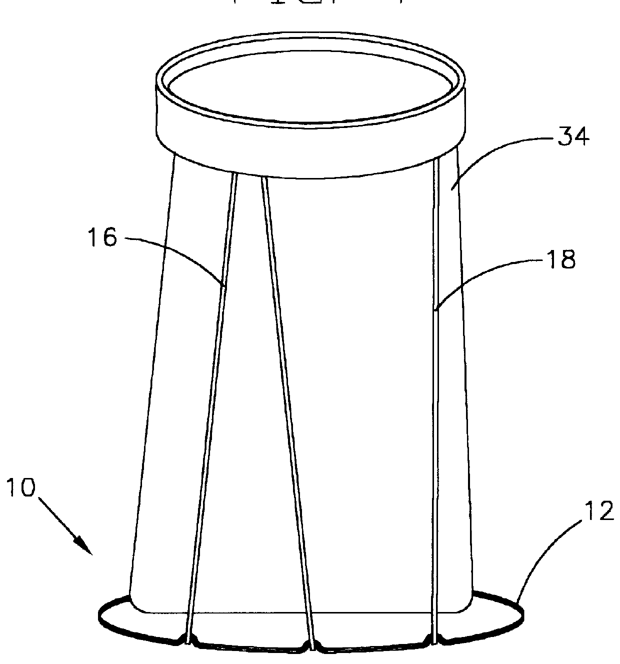 Collapsible garbage bag stand