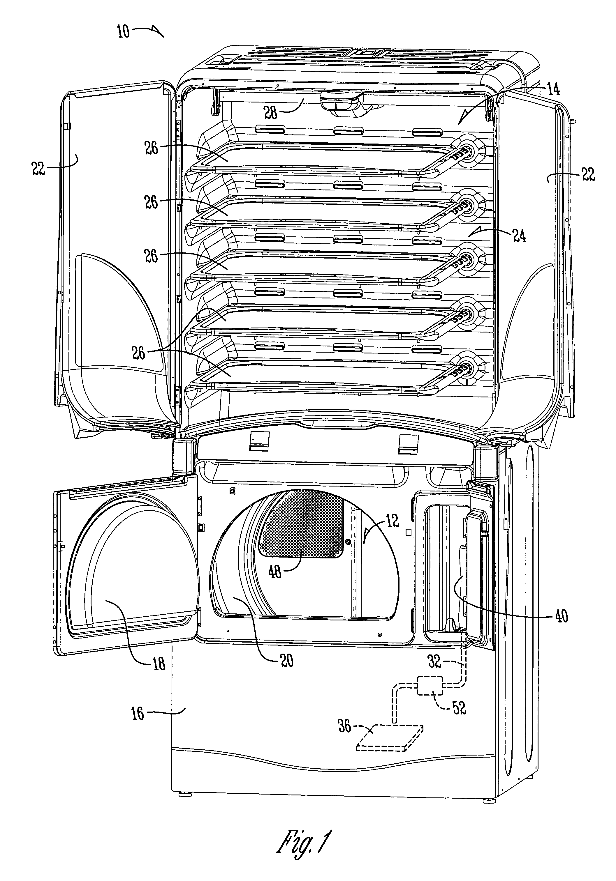 Filter vent for drying cabinet