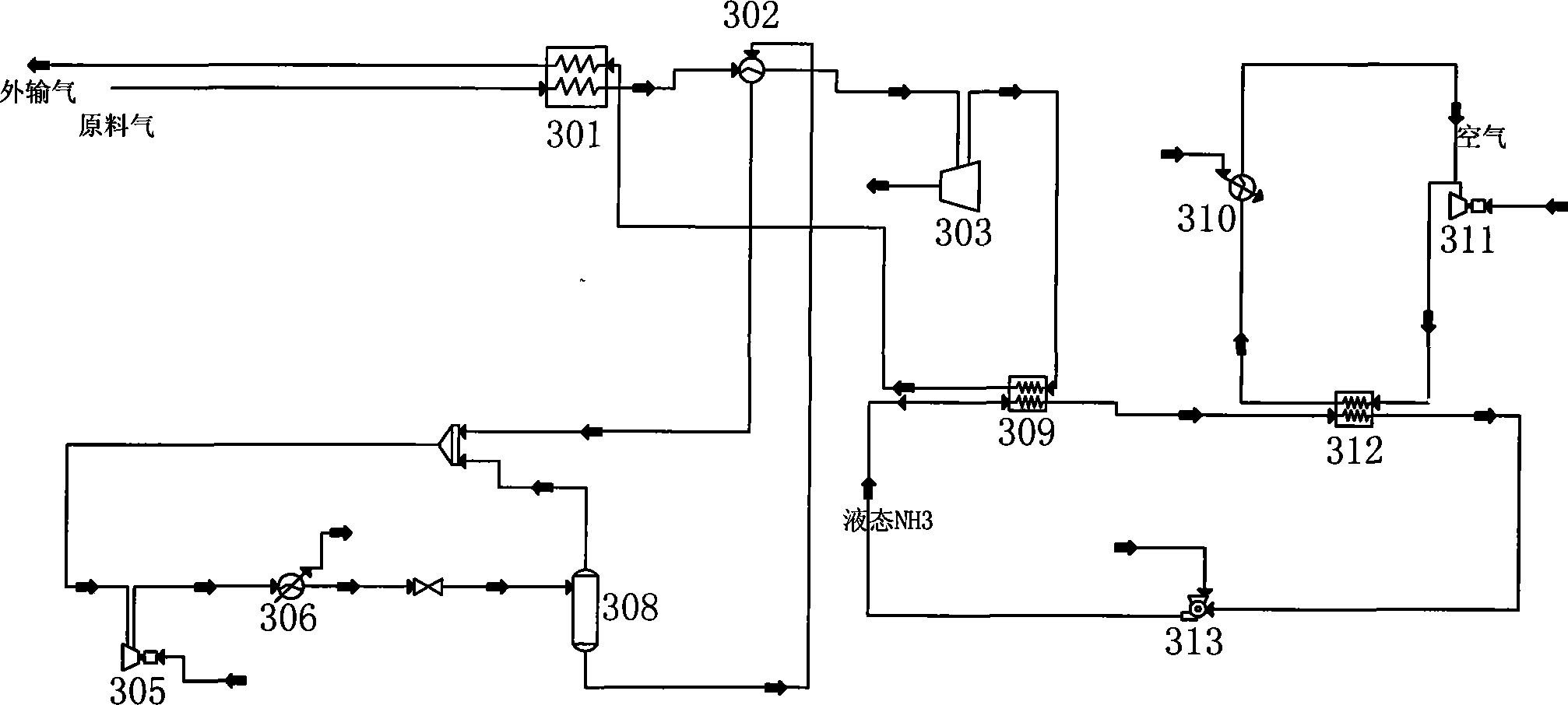 Method for utilizing pressure energy of natural gas