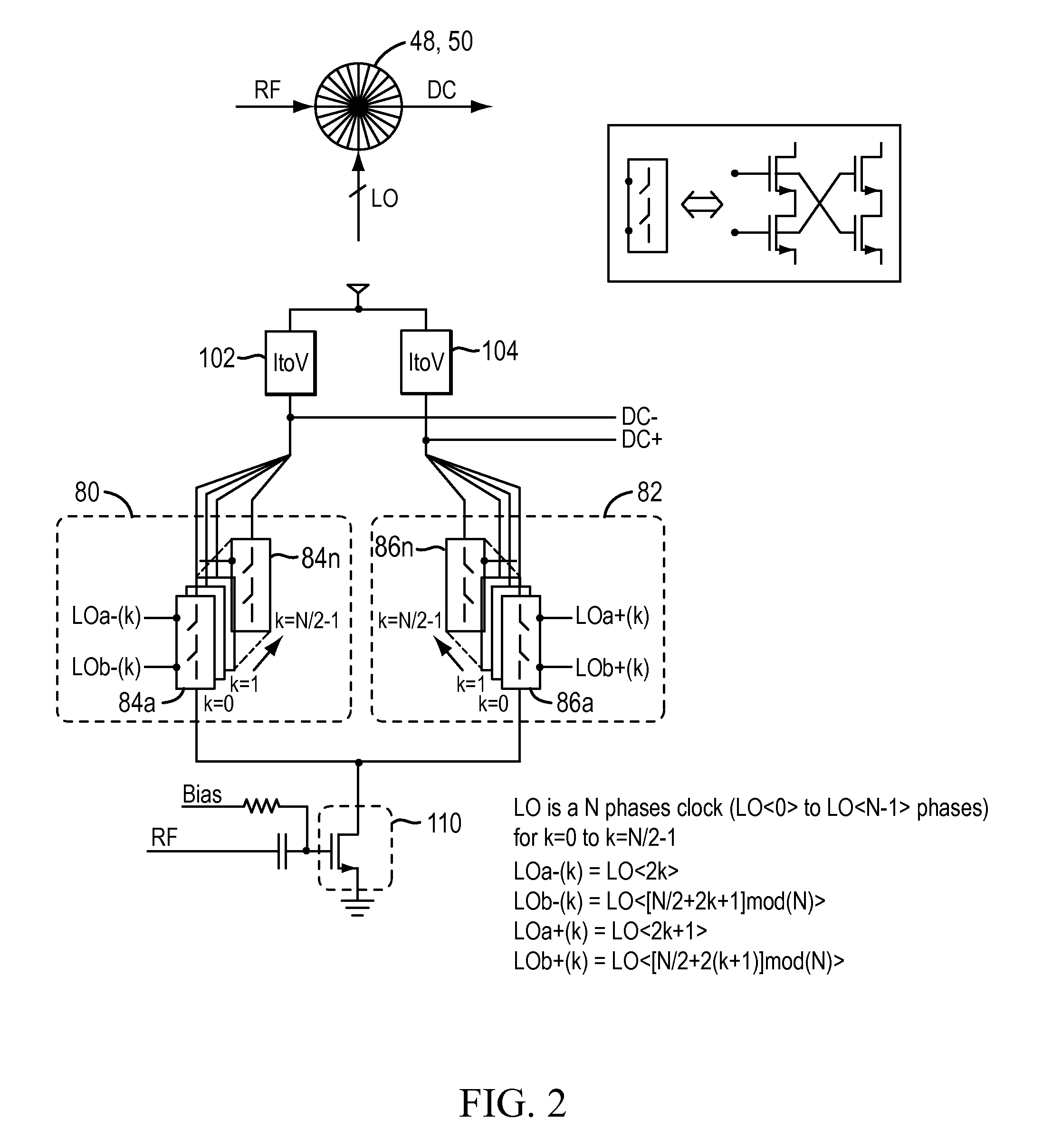 Rtwo-based down converter