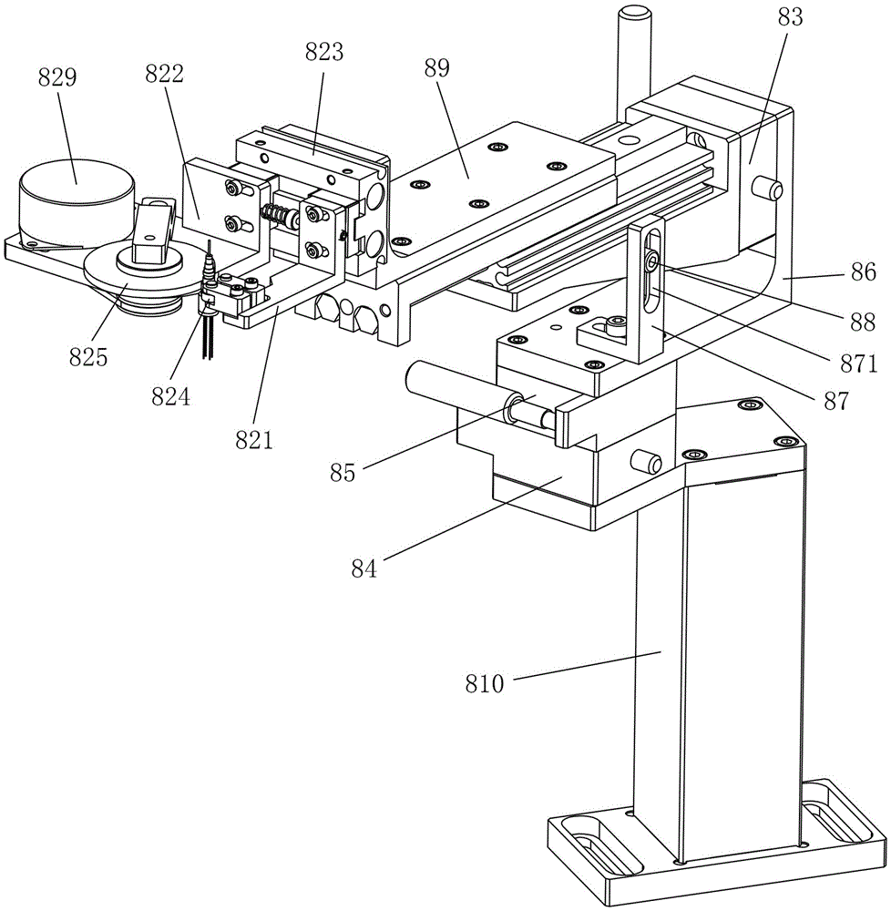 A three-body coaxial optoelectronic device automatic coupling device