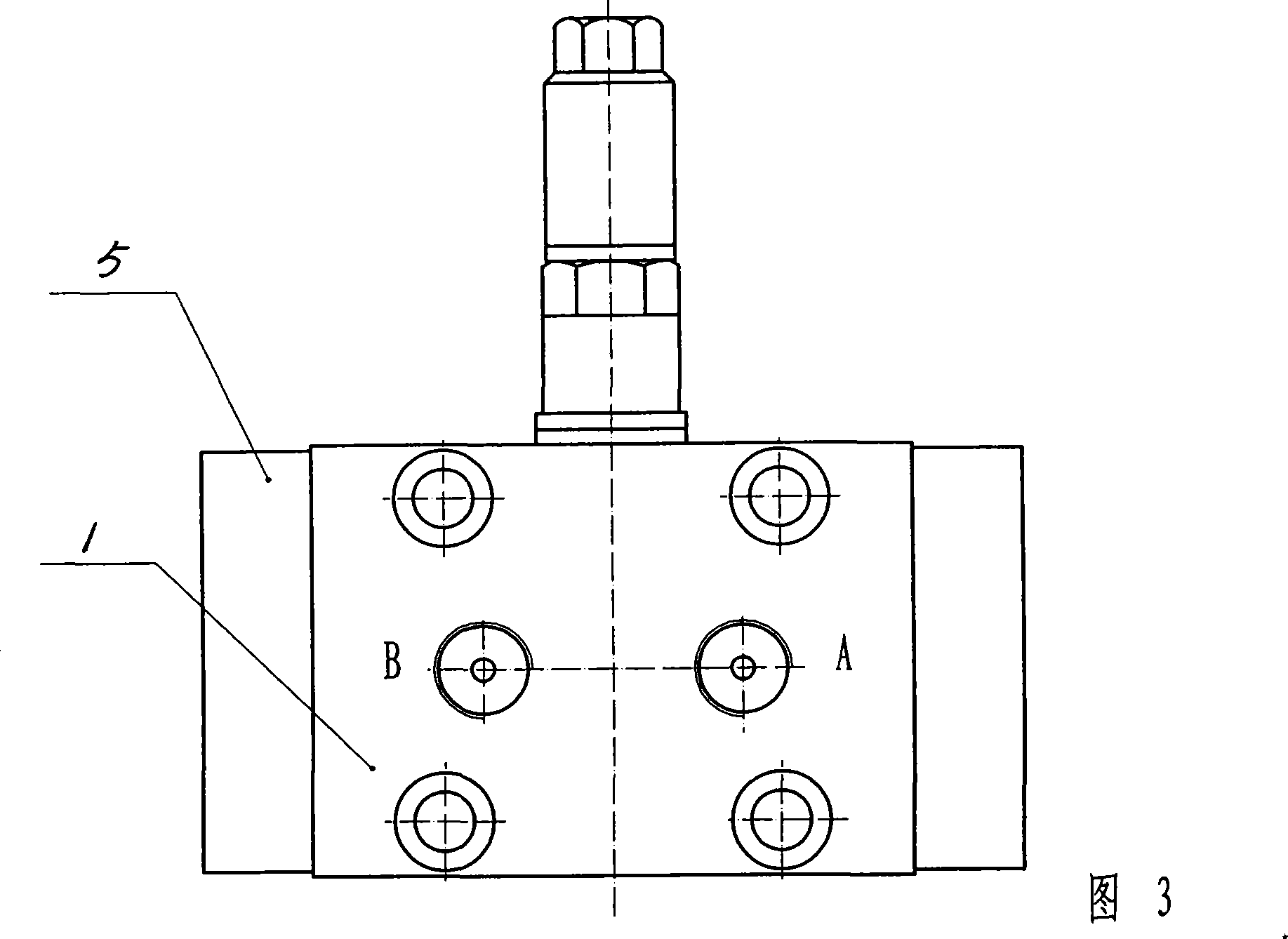 Hydraulic pressure pressure-regulating automatic reverse combined valve for double line grease lubricating system