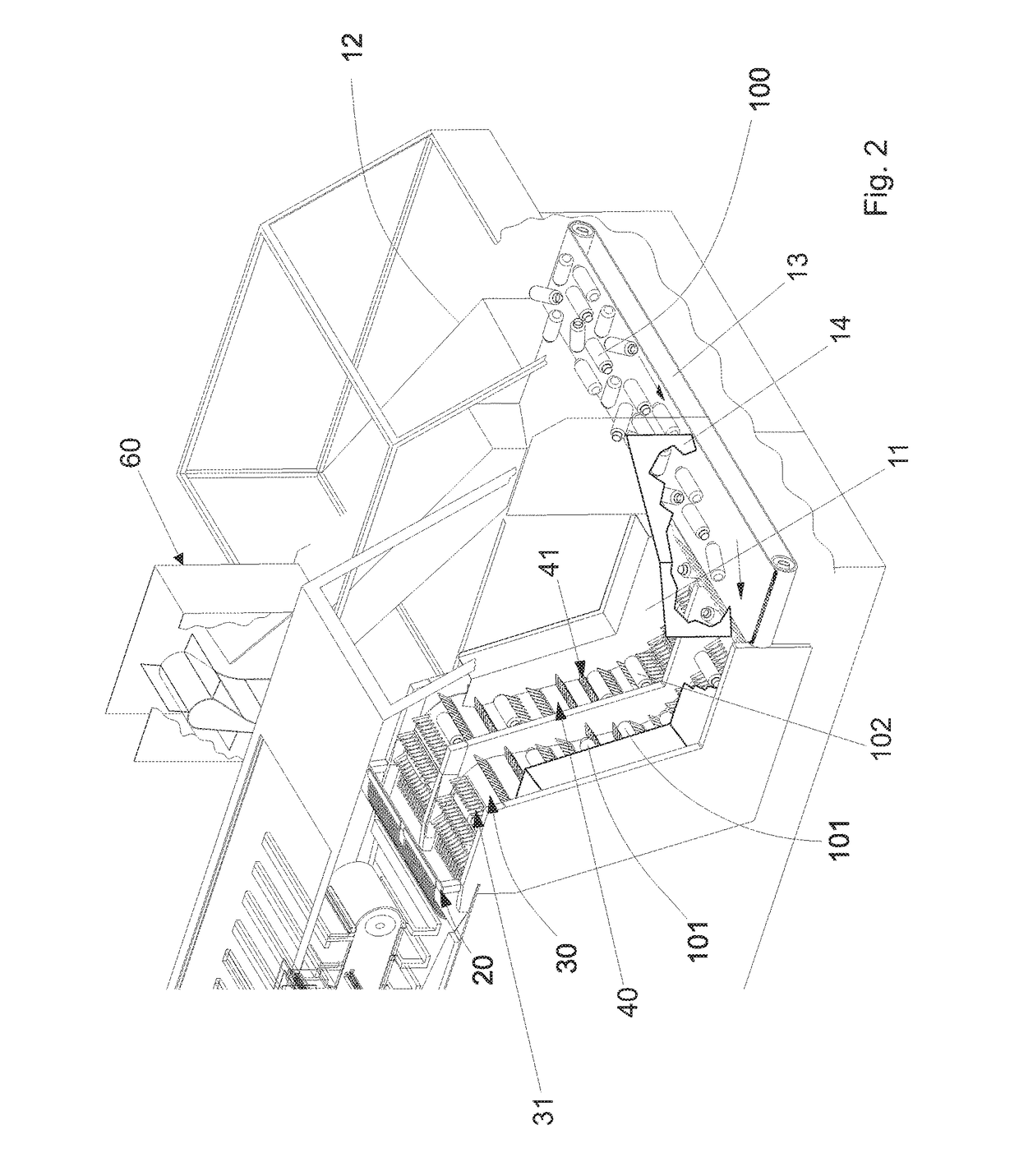 Machine for supplying containers