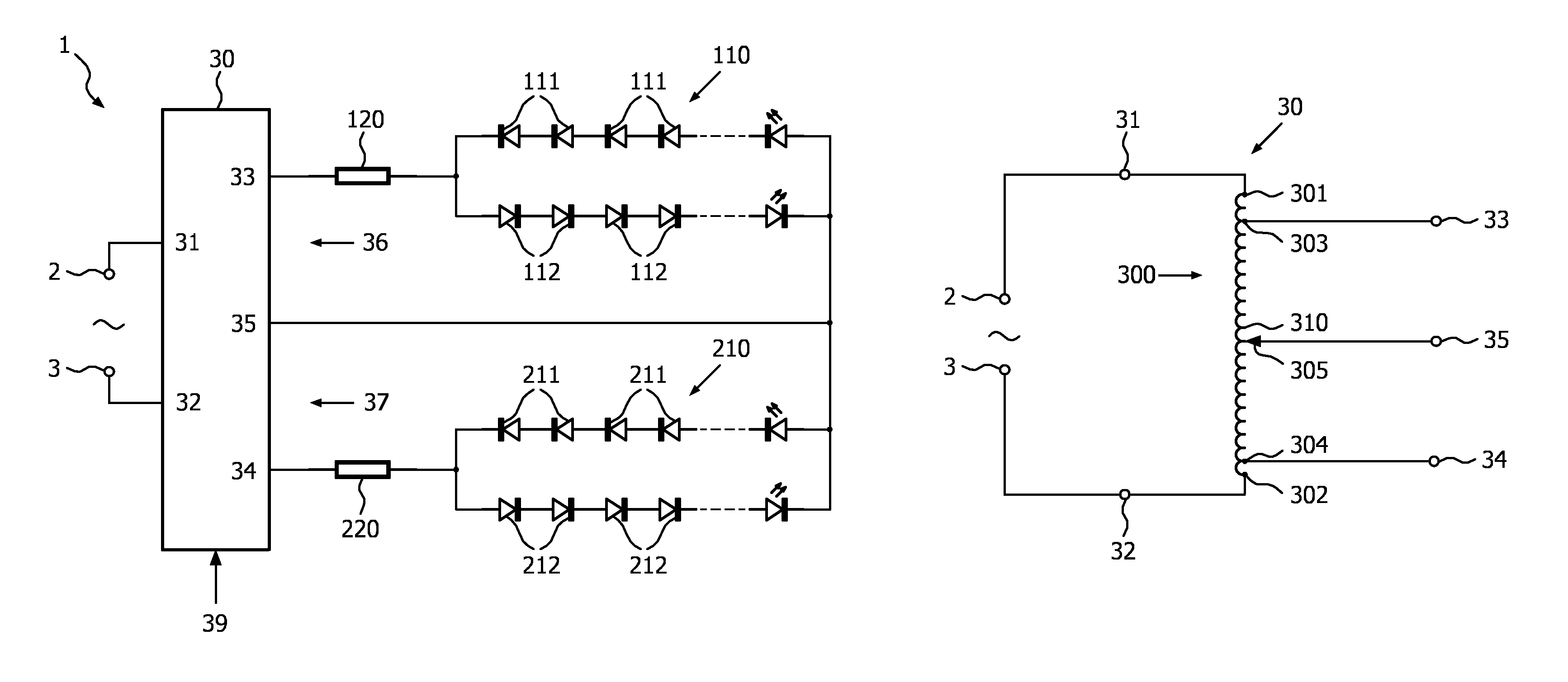 Dimmable light source with light temperature shift