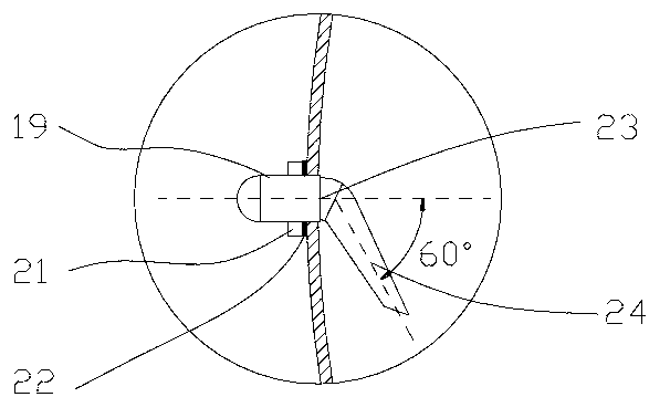 Circular agitating and dispensing device for double-port hand pump