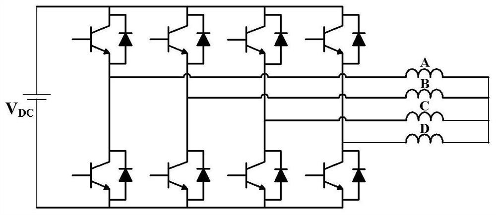 Fault-tolerant control method for short-circuit faults of 90° phase-angle four-phase permanent magnet motors based on the principle of constant power