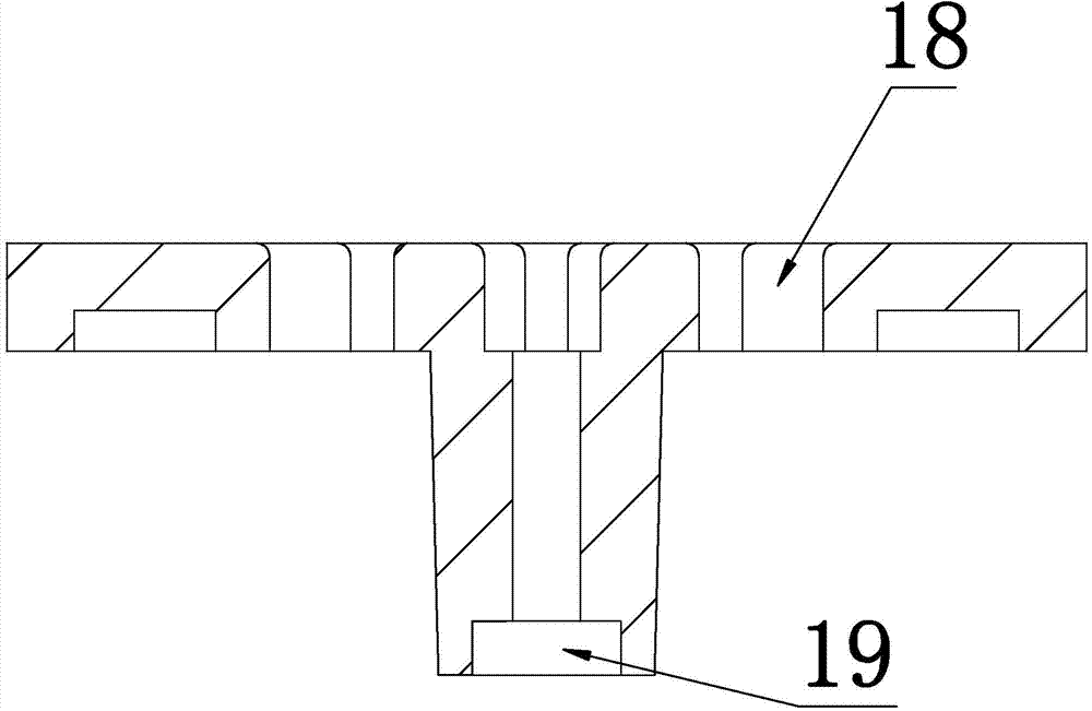 Plastic panel die of jack of power socket