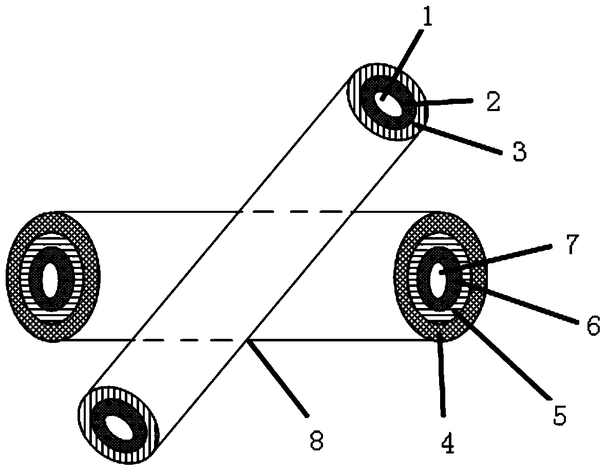 A kind of memristor based on fiber substrate and preparation method thereof