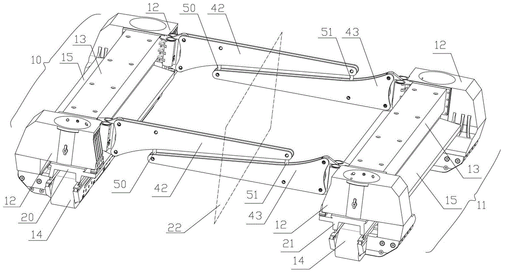 Anti-rolling decoupling mechanism of magnetic levitation vehicle walking unit