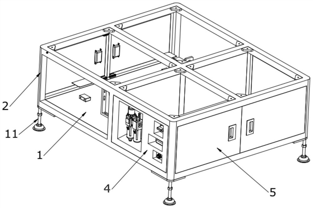 Pull-out type rapid control electric cabinet device