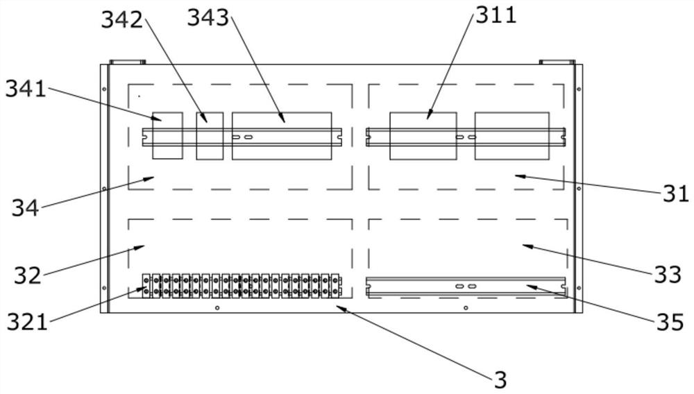 Pull-out type rapid control electric cabinet device