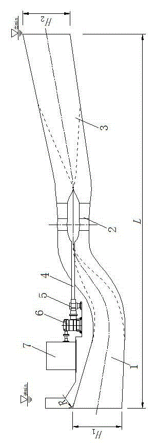 Excellent-performance upper-lying type axial flow pump device for motor and application method thereof