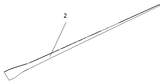 Wind machine blade and method for designing same