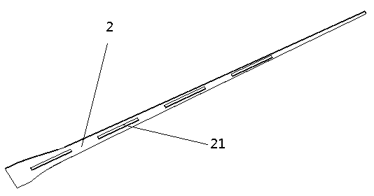 Wind machine blade and method for designing same