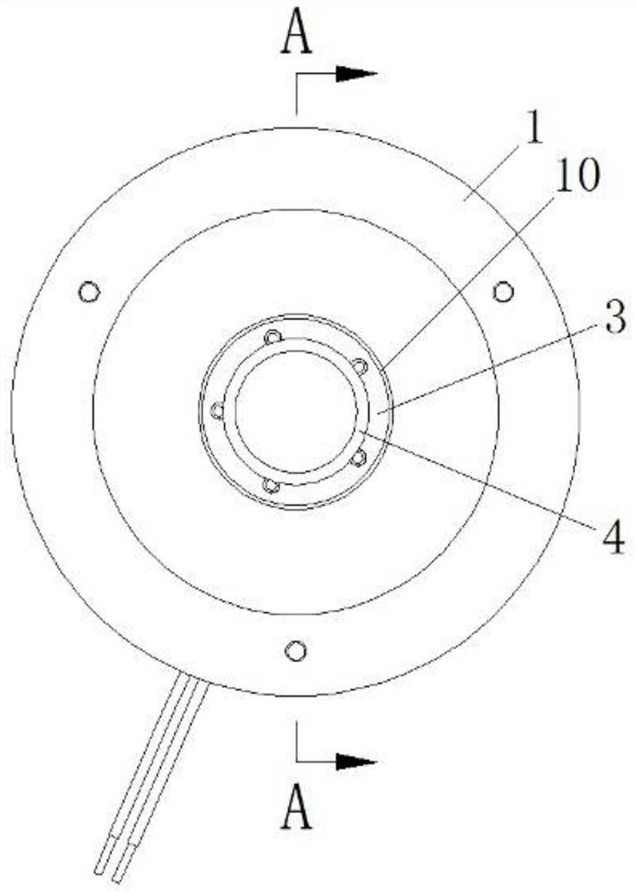 Brake and rotating device with brake