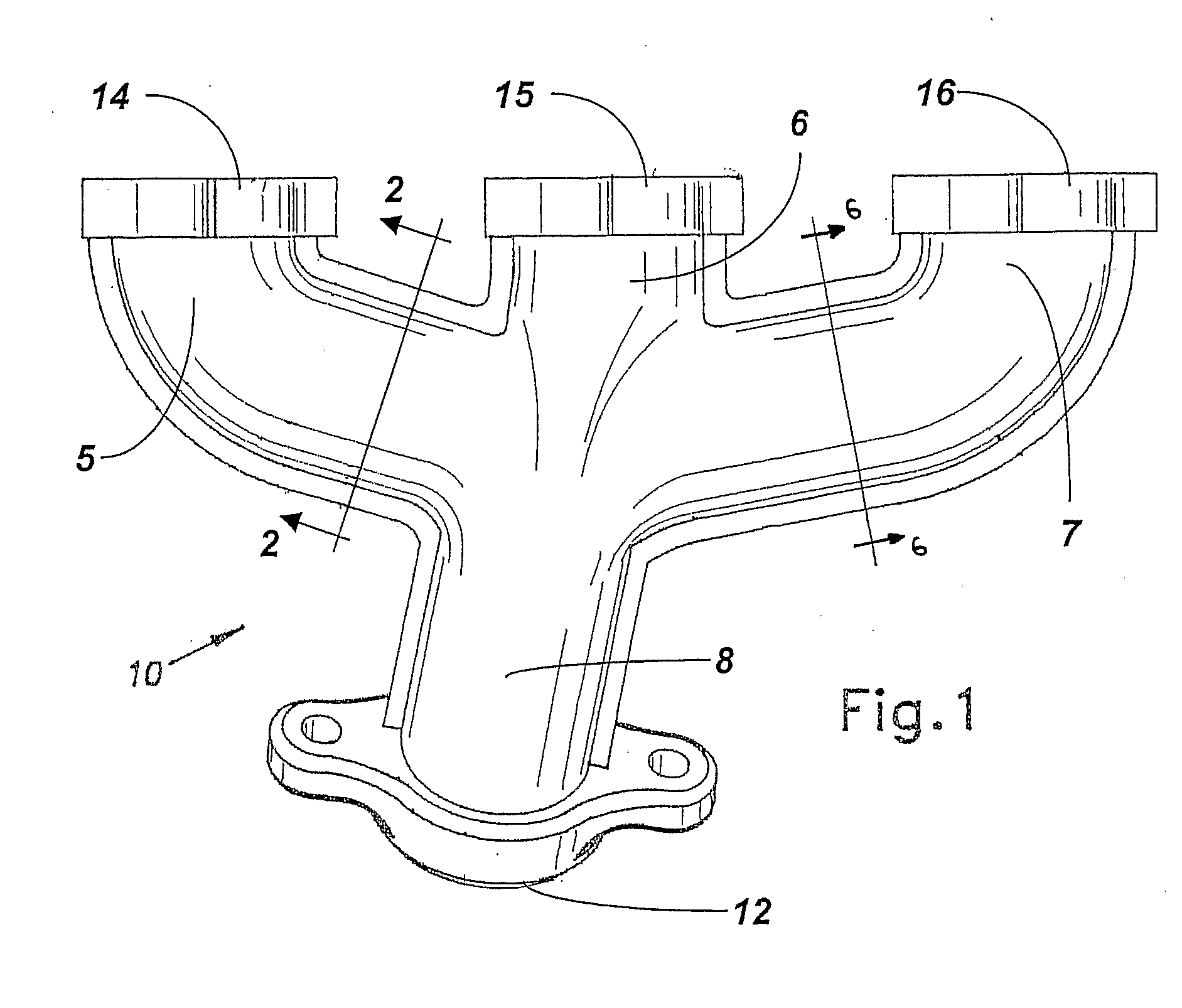 Highly insulated exhaust manifold