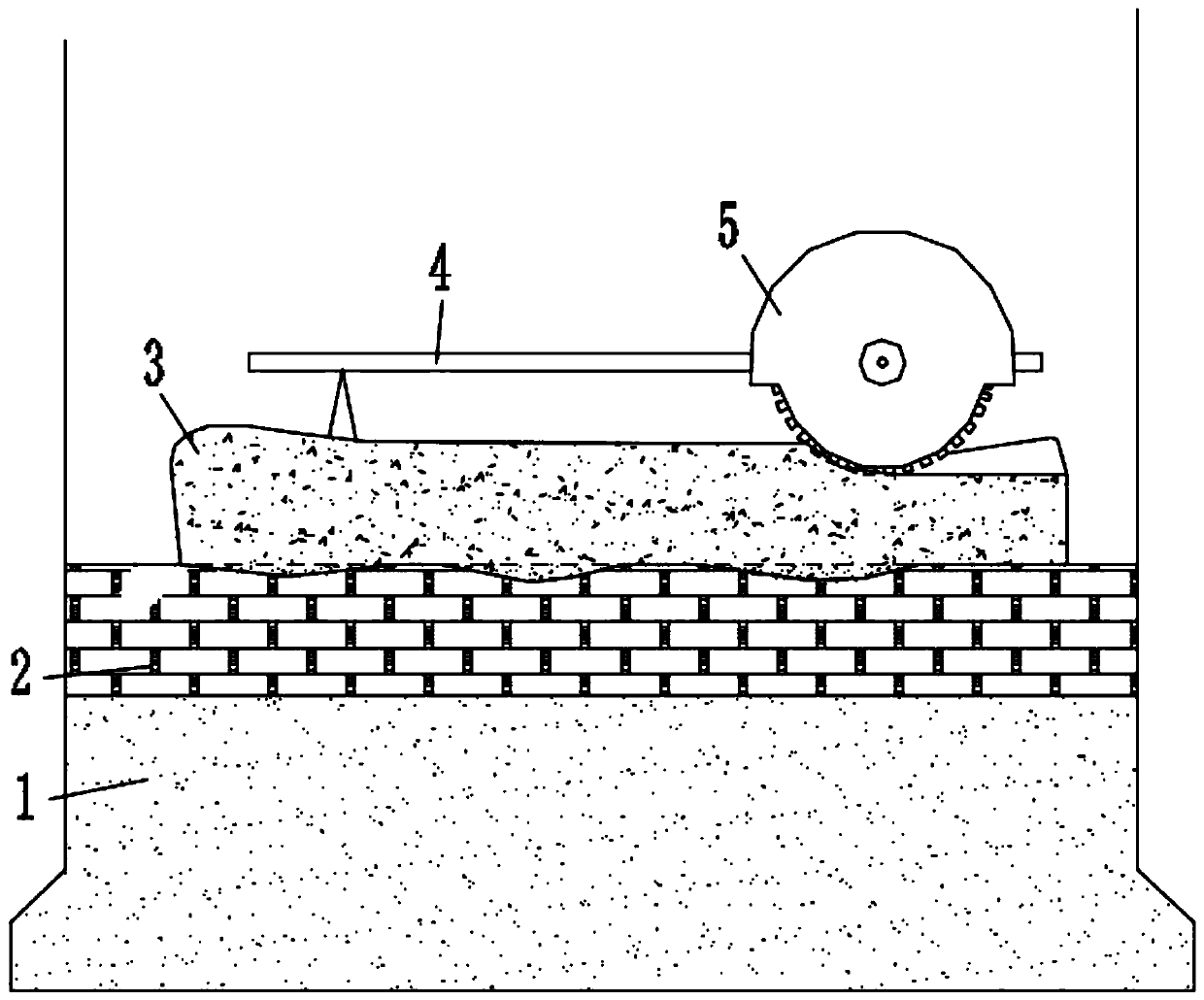 Method for decomposing residual iron of blast furnace