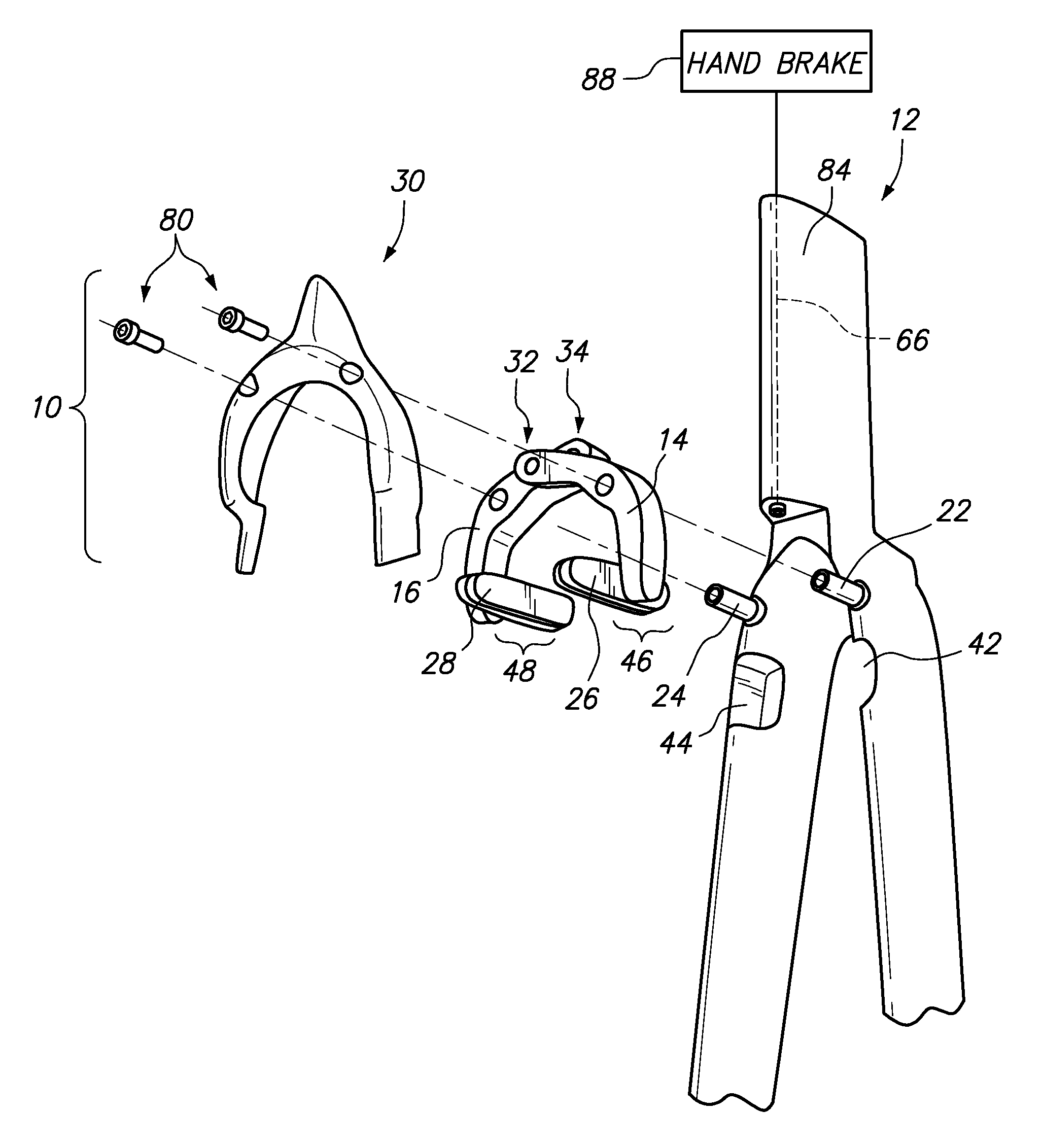 Brake booster stiffening plate